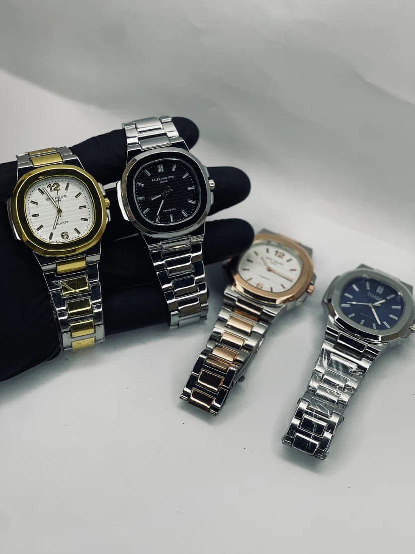 Luxury Men's Square Steel Watch β Chain Strap | Free Delivery