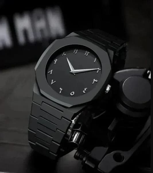 Arabic Aura Watch β Limited Edition All Black | Ultra-Light 44g Premium Fiber Strap