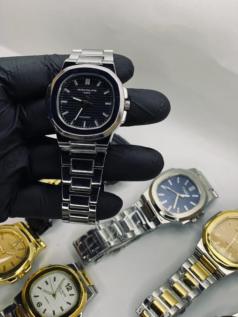 Menβs Square Steel Watch | Random Dial Design | Stylish Everyday Wear
